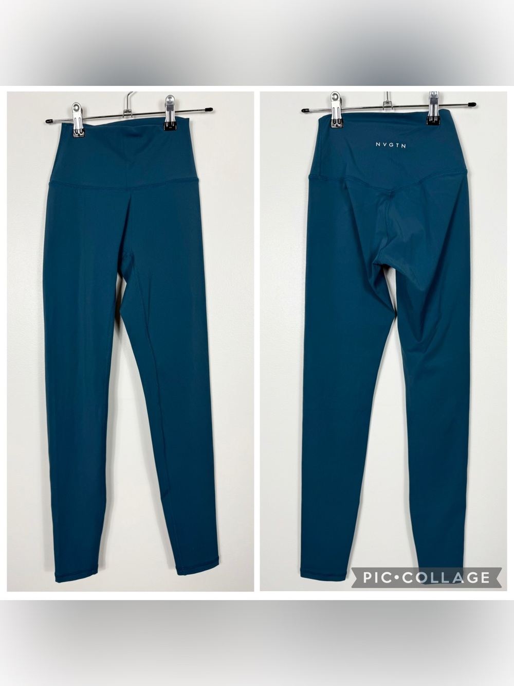 NVGTN Teal Blue Signature Athletic Leggings NWT Small
